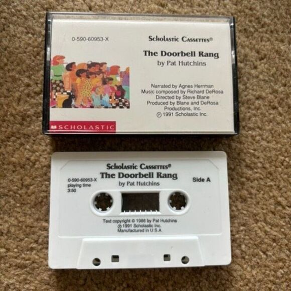 Scholastic Cassettes The Doorbell Rang By Pat Hutchins Cassette - Picture 1 of 3